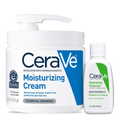CeraVe Moisturizing Cream bottle with pump for all-day hydration