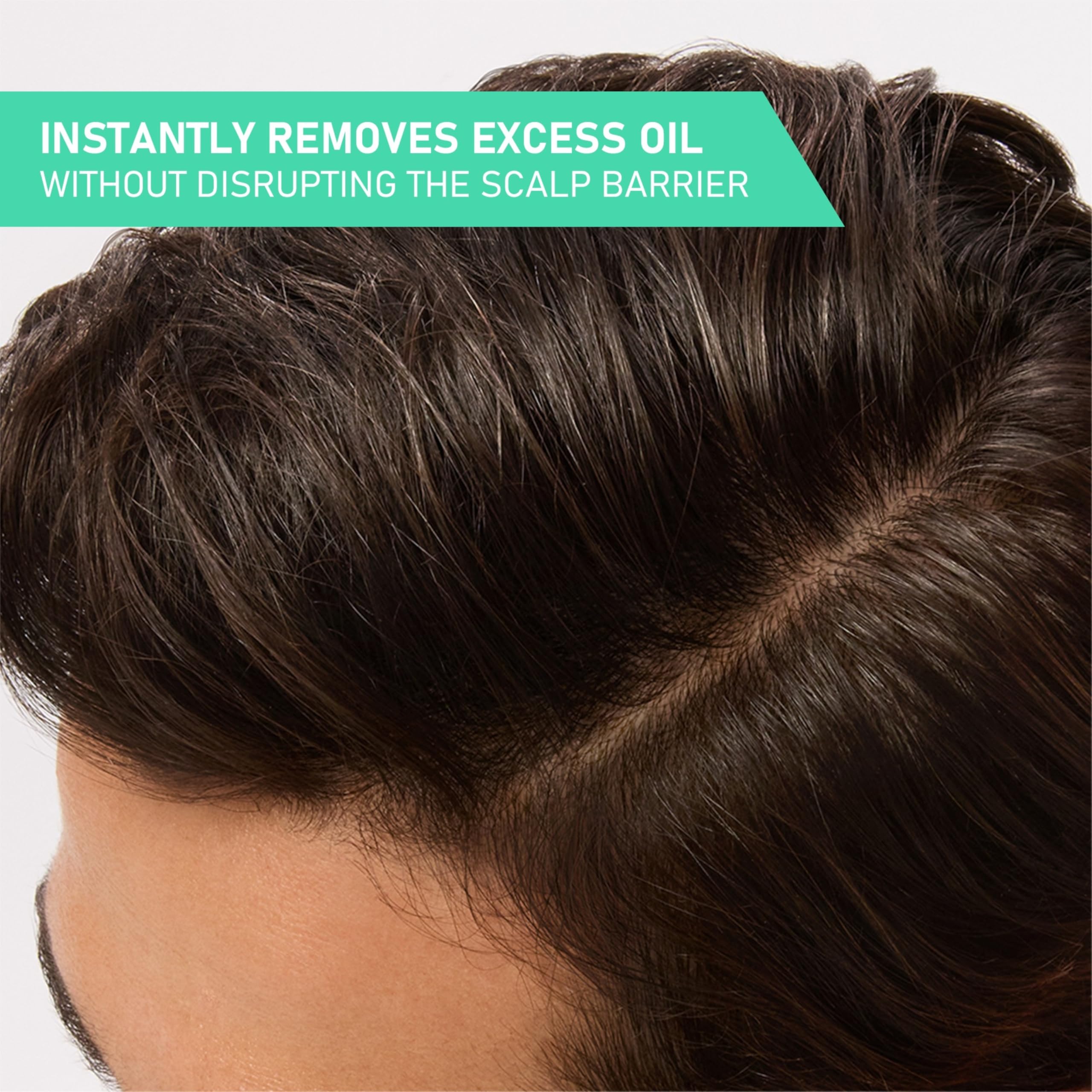 CeraVe Oil Control Balancing Conditioner label-closeup shows fragrance-free formula for sensitive scalps.