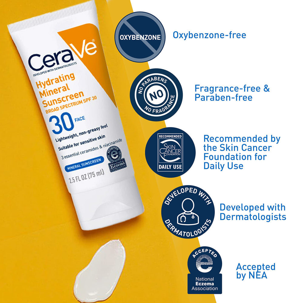 Filtro mineral con óxido de zinc y dióxido de titanio para protección.