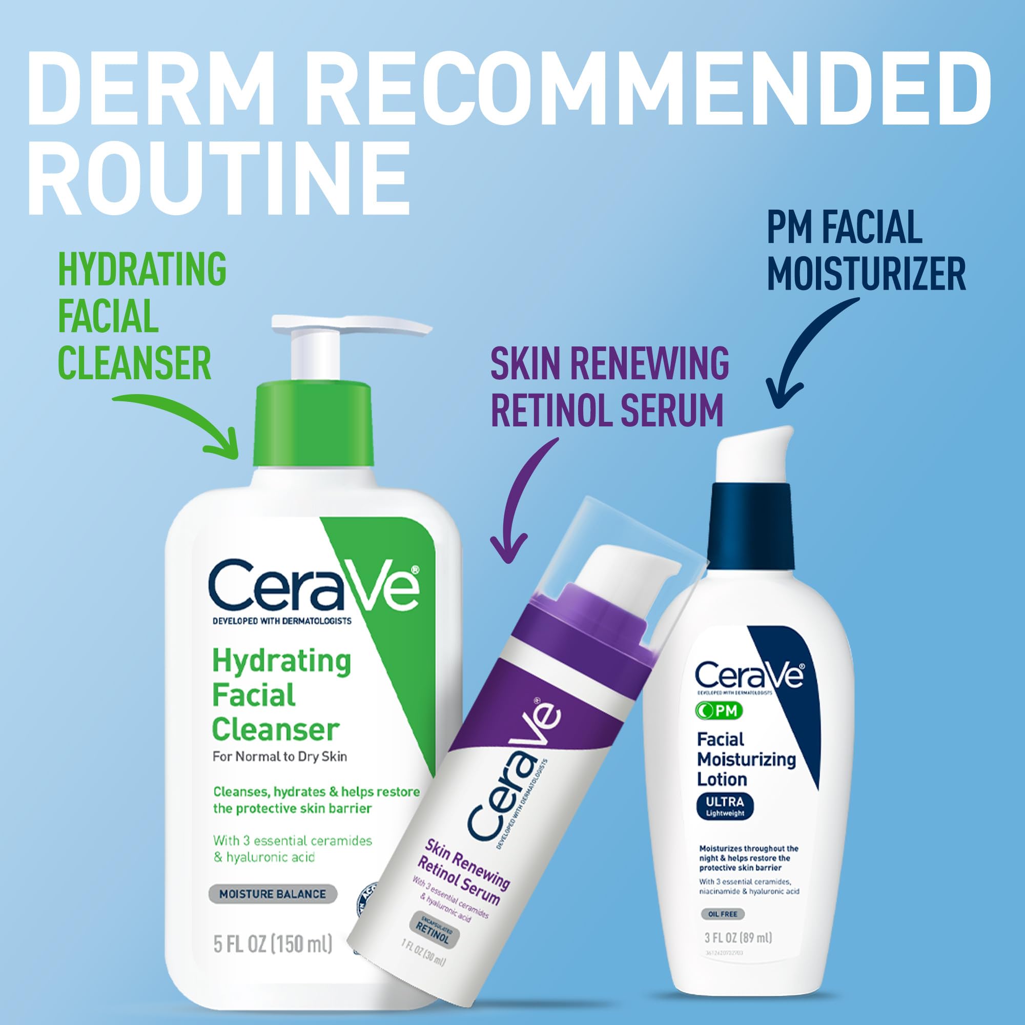 Cerave PM libre de fragancia para piel sensible