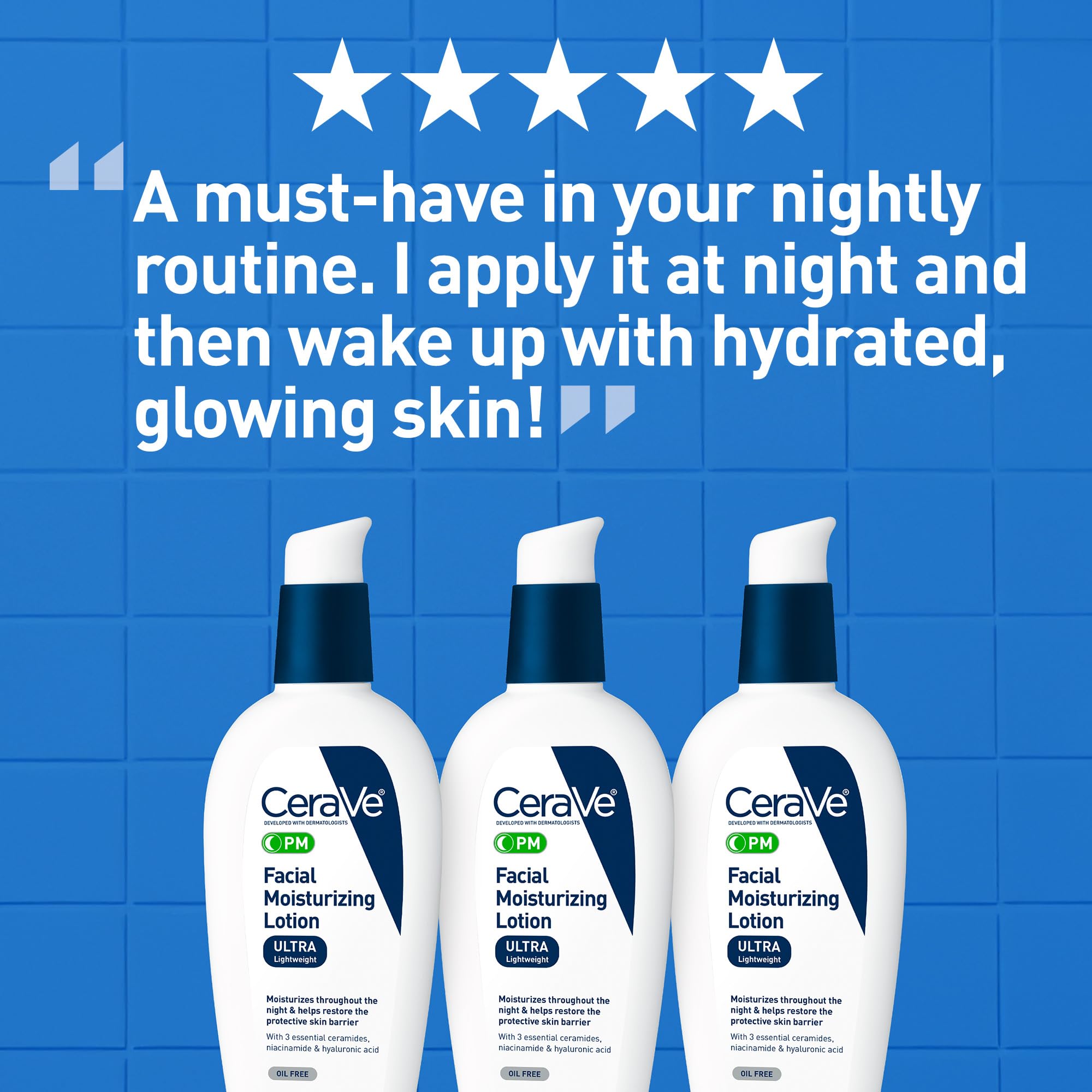 Cerave PM niacinamida que calma la piel durante la noche