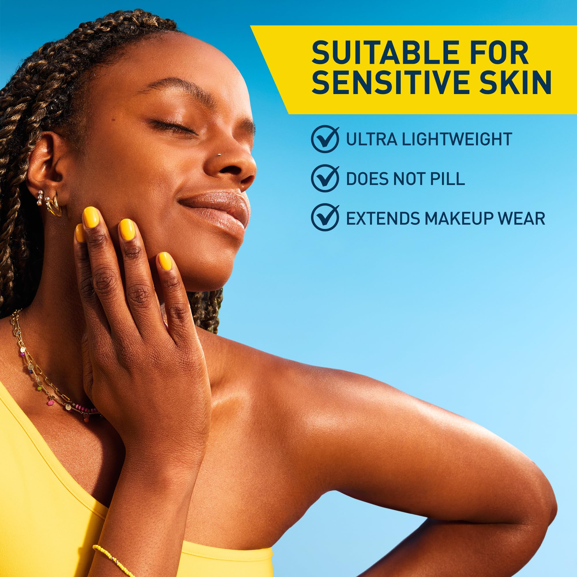 CeraVe protector solar mineral invisible dorso de la botella, envase compacto para viaje.