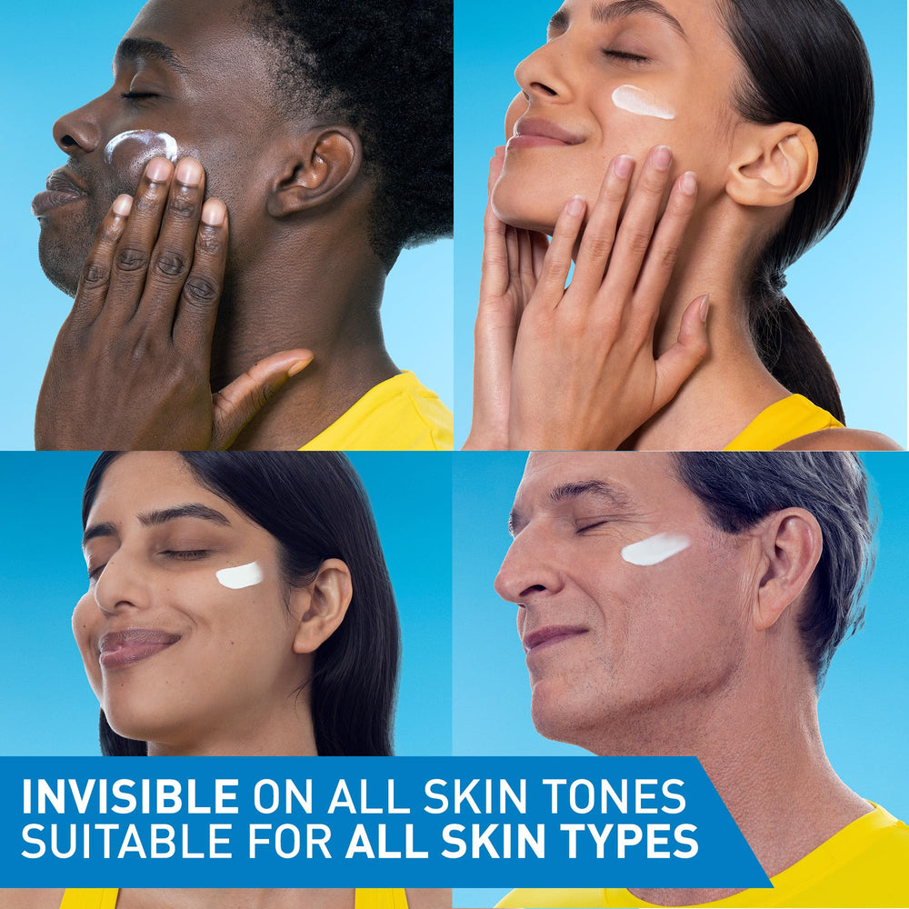 CeraVe protector solar mineral invisible sin rastro blanco, ideal para uso diario.