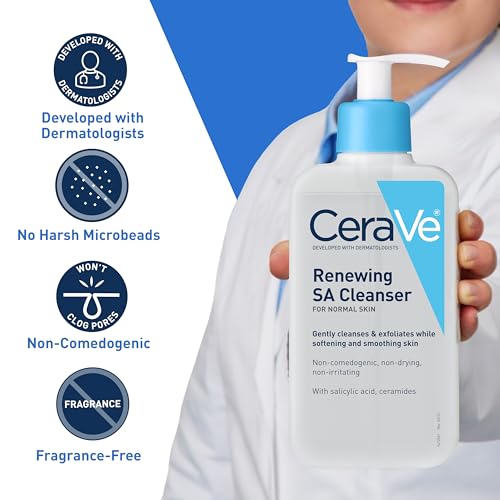 CeraVe Renewing SA Cleanser: ácido salicílico exfoliante para piel suave.