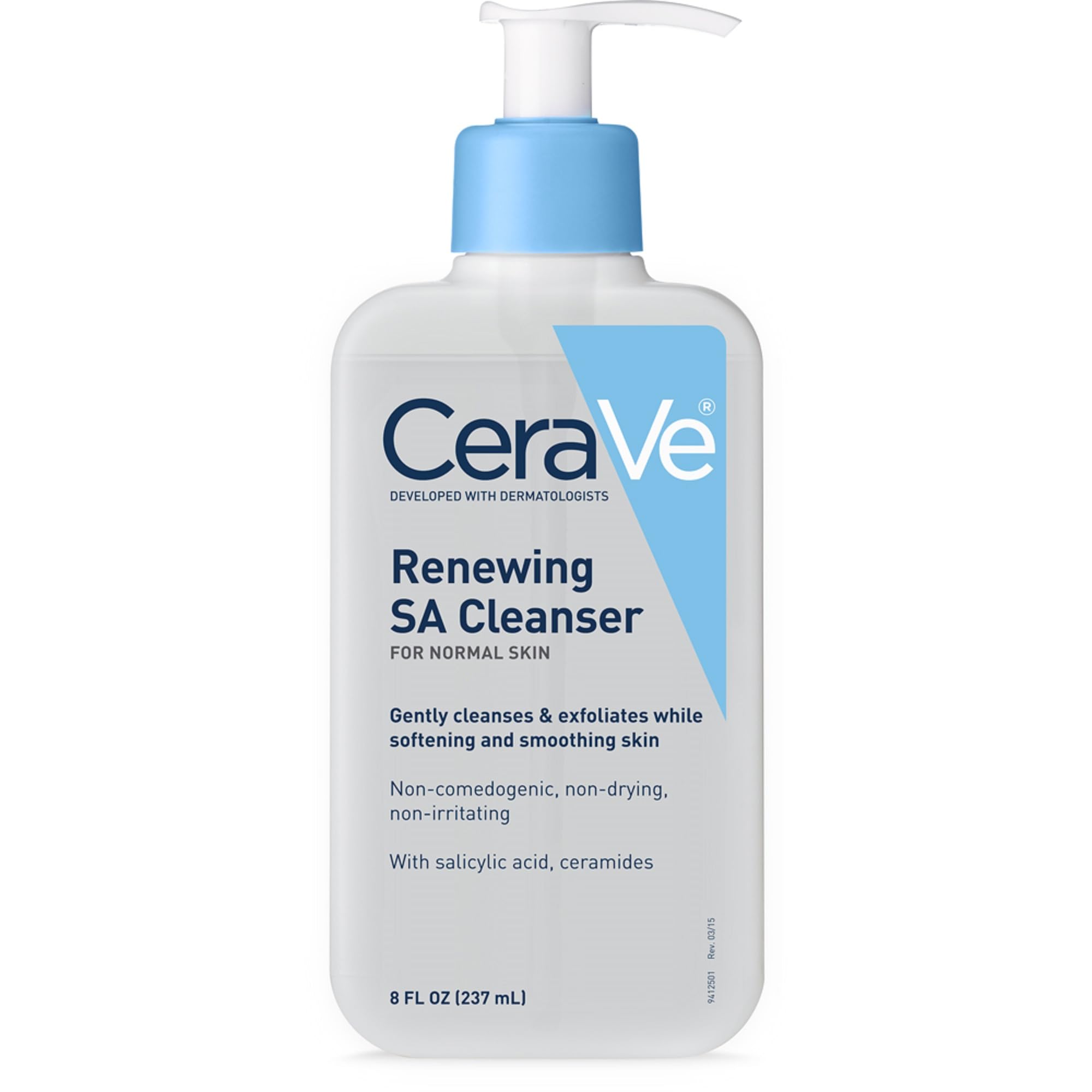 CeraVe Renewing SA Cleanser: espuma gel suave para limpieza facial delicada.