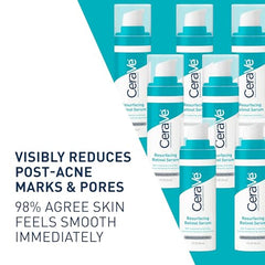 CeraVe Resurfacing Retinol Serum con gotero, aplicación precisa para suavizar textura.