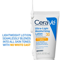 Aplicación de CeraVe SPF 30 en rutina diaria para piel limpia sin brillo.