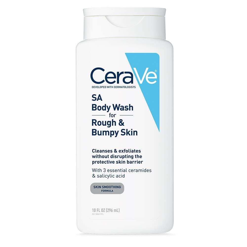 CeraVe SA Body Wash exfoliación suave para piel áspera y lisa