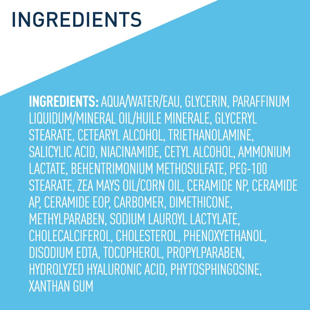 Ceramides in CeraVe SA Cream supporting the skin barrier.