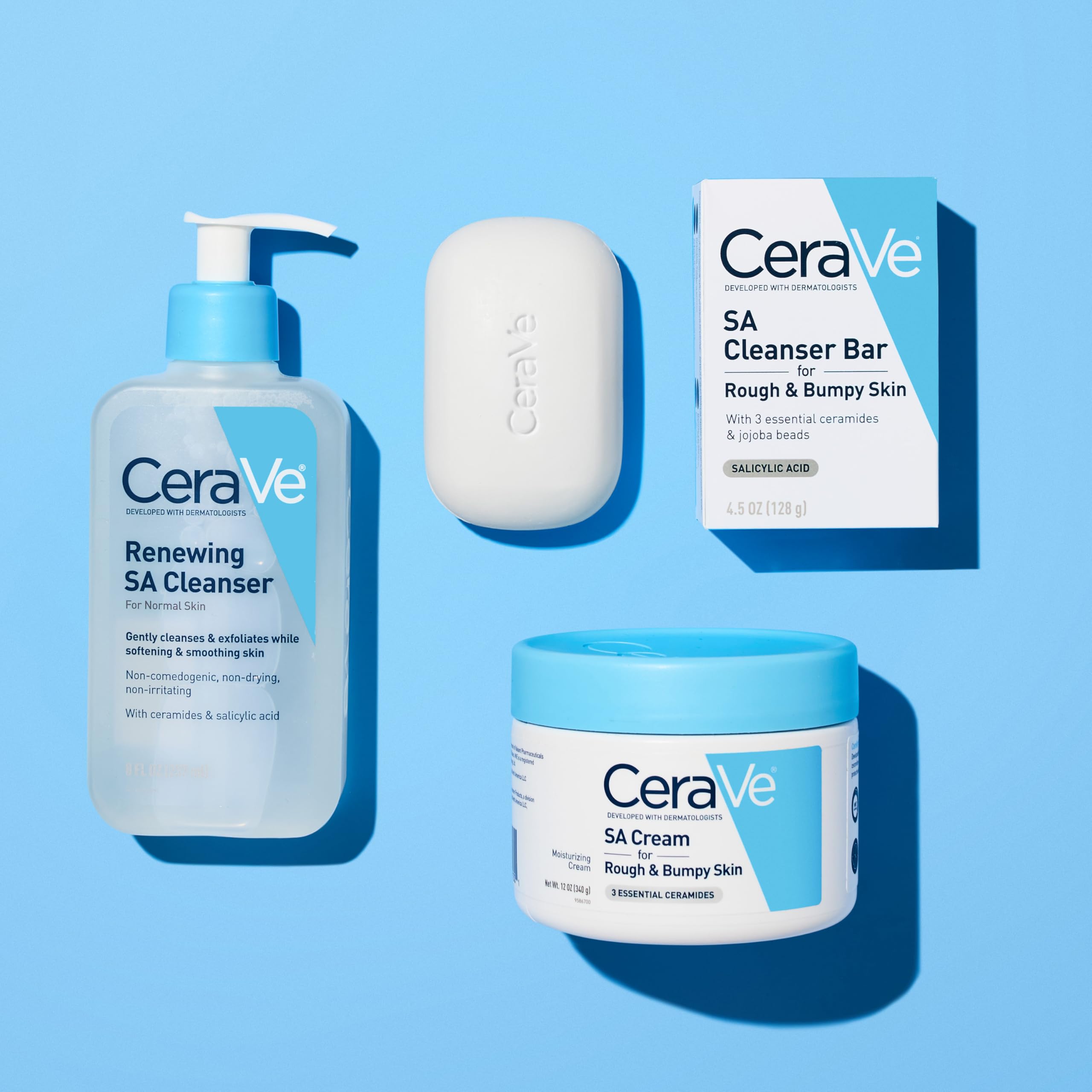Hydration from hyaluronic acid in CeraVe SA Cream.