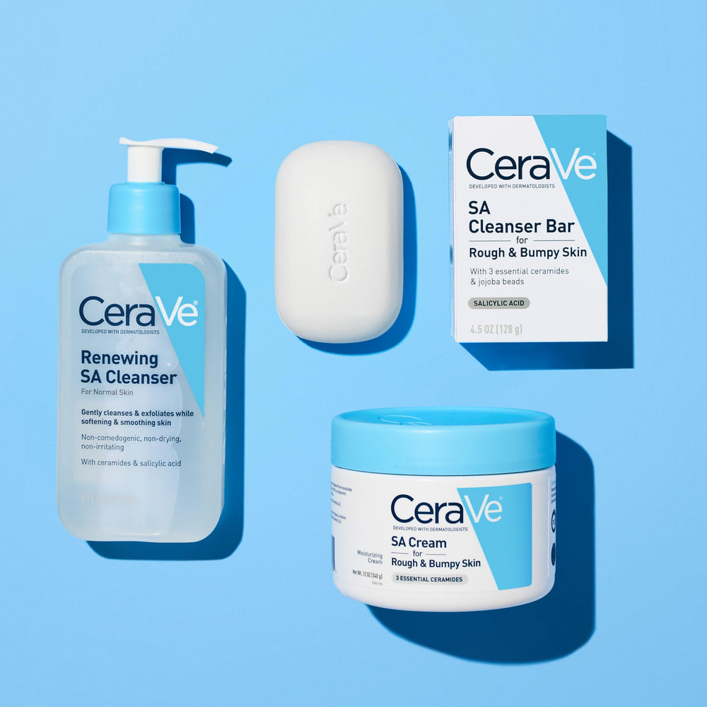 Hydration from hyaluronic acid in CeraVe SA Cream.