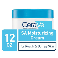 CeraVe SA Cream texture close-up demonstrates smooth, velvety finish.