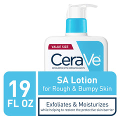 CeraVe SA Lotion textured swatch demonstrates smooth, non greasy finish.