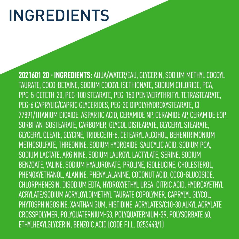 Dermatologist-developed CeraVe cleanser in routine imagery.