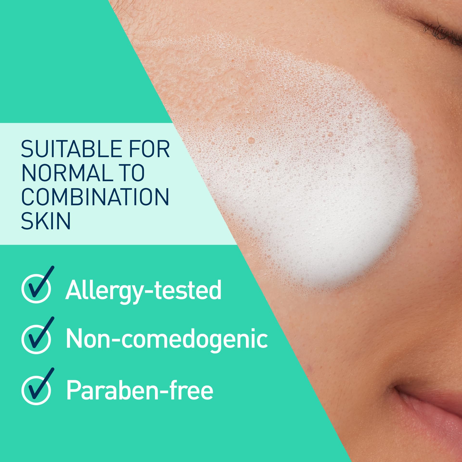 CeraVe textura aire: espuma ligera para rostro.