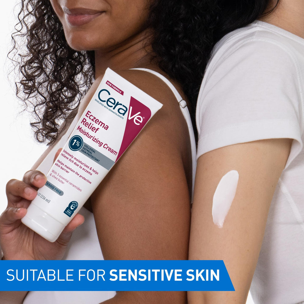 Textura ligera de CeraVe para piel sensible sin fragancia