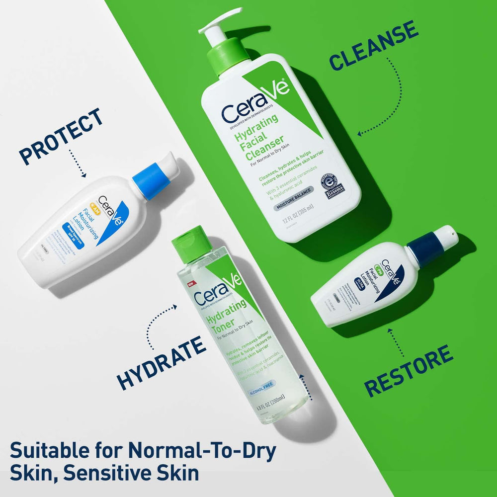 Elimina restos de maquillaje tras la limpieza con CeraVe.