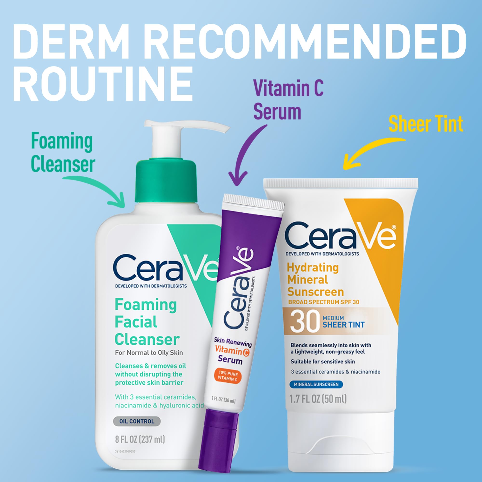 CeraVe tono natural que evita residuo blanco