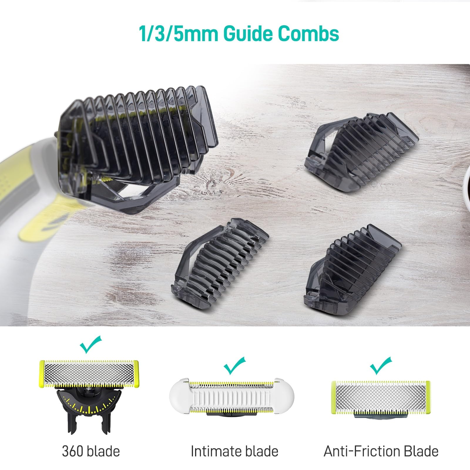 CERCGVEL OneBlade guide 3mm for everyday stubble maintenance