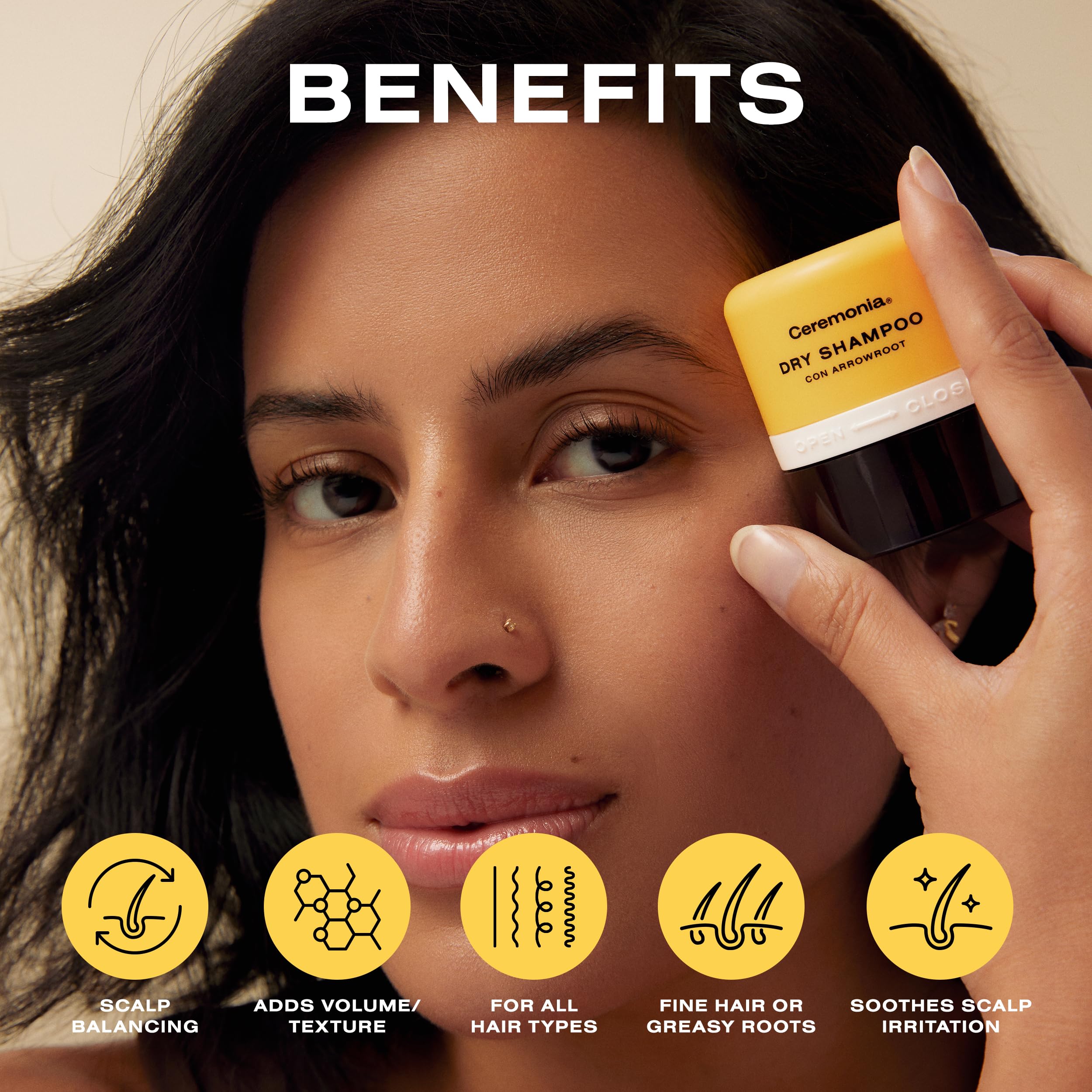 Ceremonia oil absorption action targets greasy roots without weighing hair