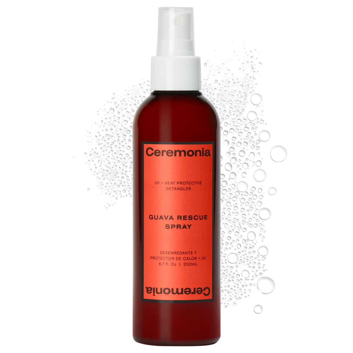 Ceremonia Guava Rescue Spray bottle for detangling and protection.