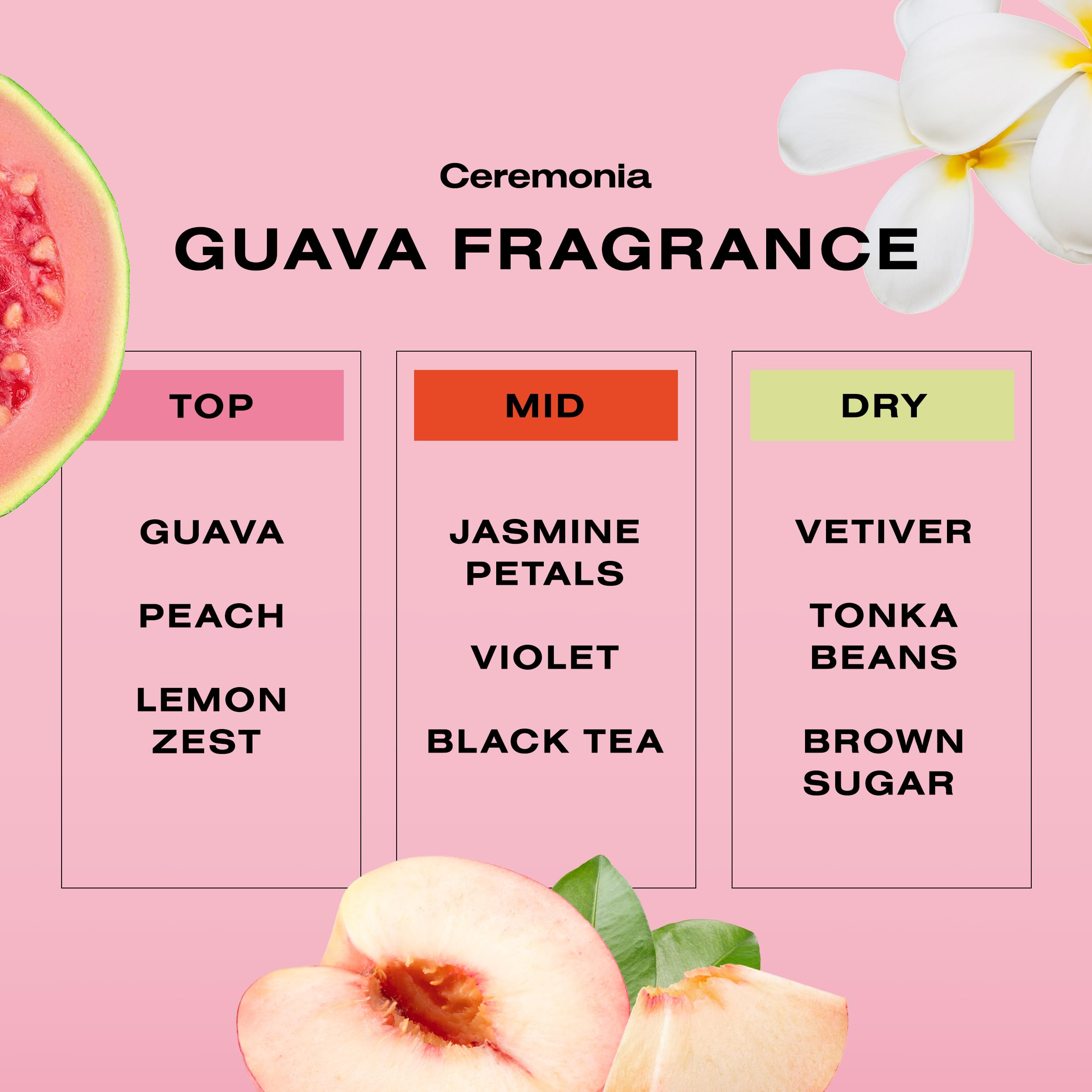 Travel-friendly Ceremonia Guava Rescue Spray for on-the-go refresh.