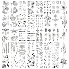 Cerlaza realistic tattoo stickers close-up with crisp lines.