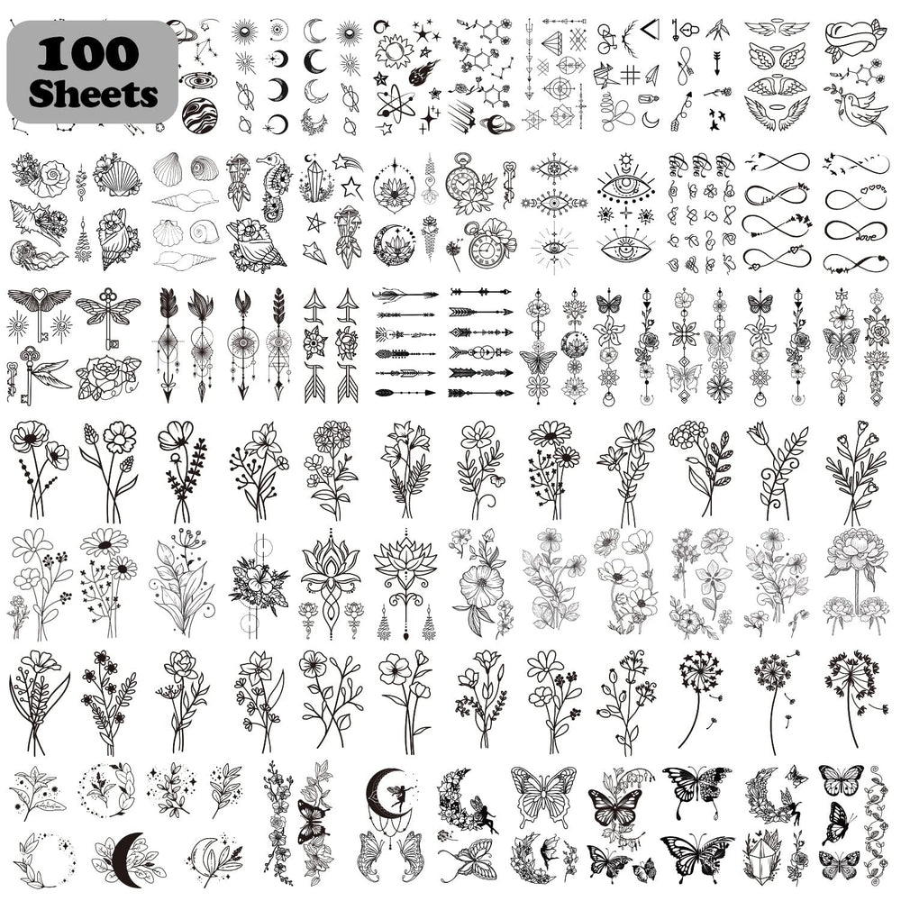 Cerlaza 420-design tattoo collection close-up showing realistic body art.