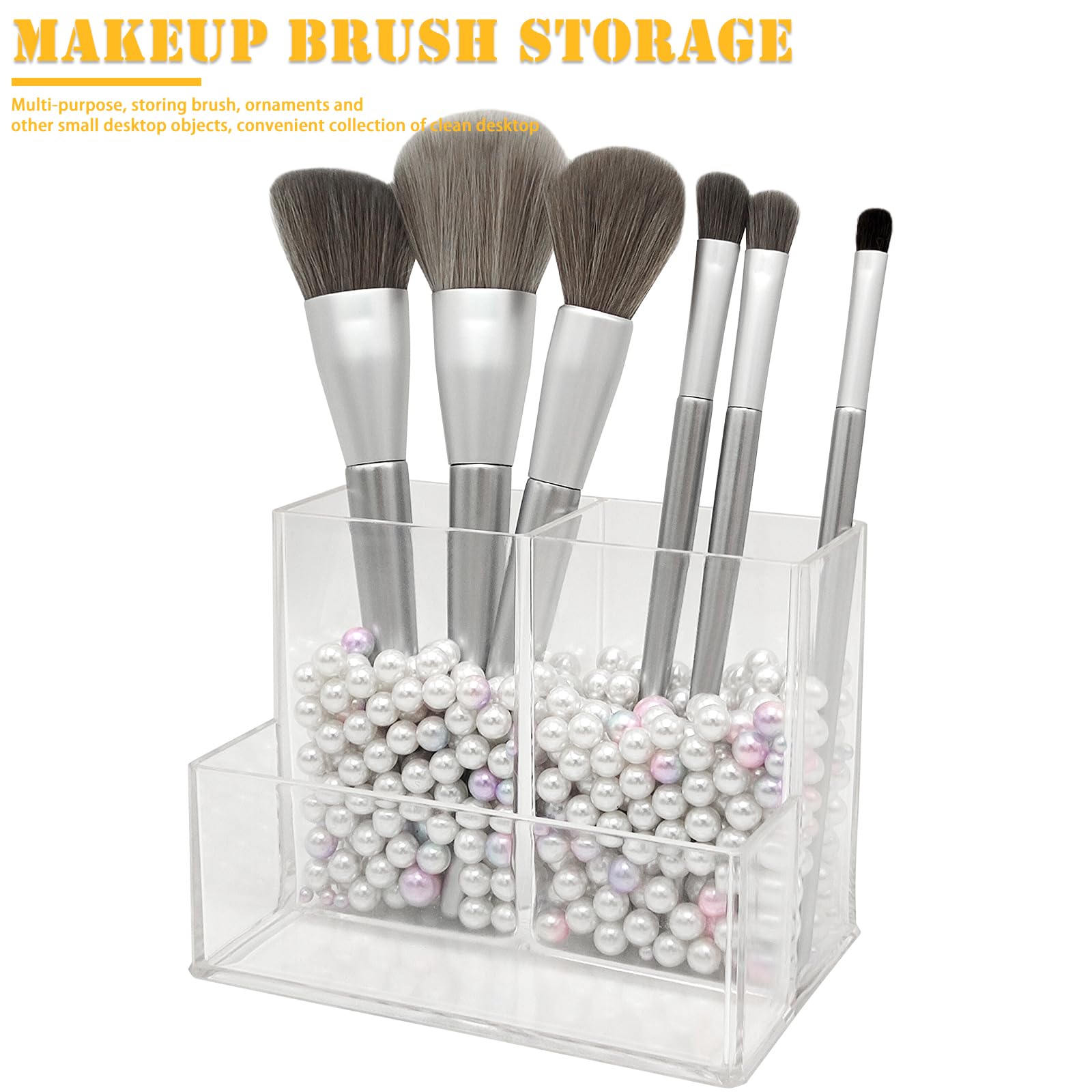 Multi-purpose storage extends beyond makeup to pencils, nail polish, and notes.