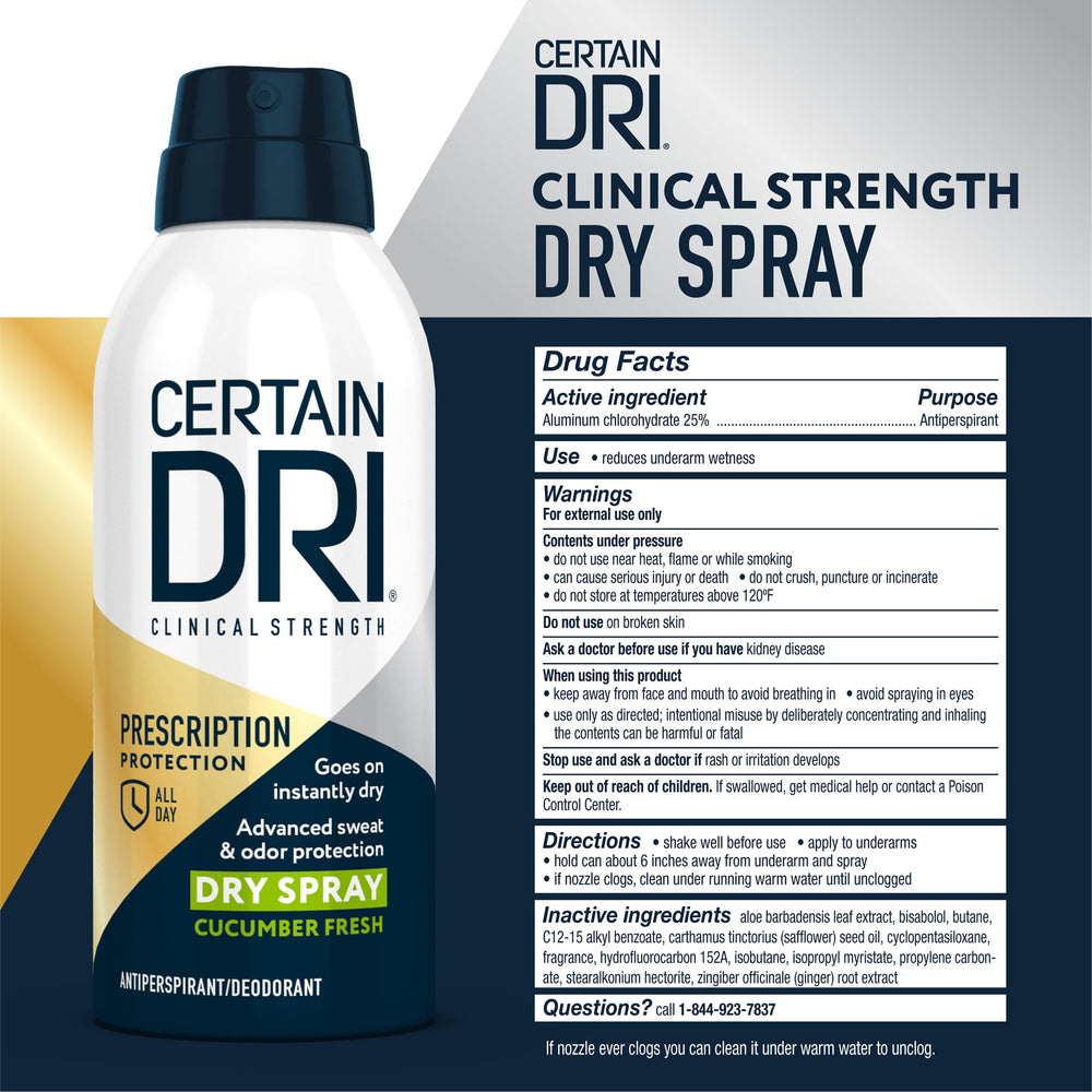 Certain Dri aplicación nocturna recomendada: empieza el día seco y cómodo.