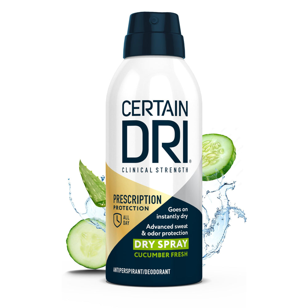 Certain Dri pulverizador seco: aplicación rápida y seca para empezar el día con confianza.