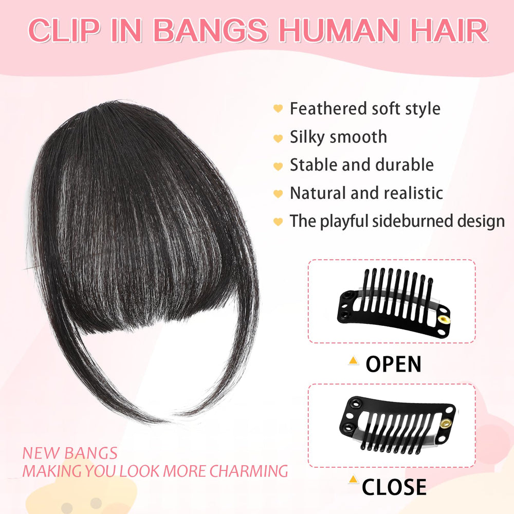 Cesomeey color-ready bangs can be dyed or matched to your hue