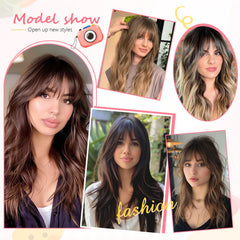 Cesomeey French-style clip-in bangs provide versatile styling for different looks