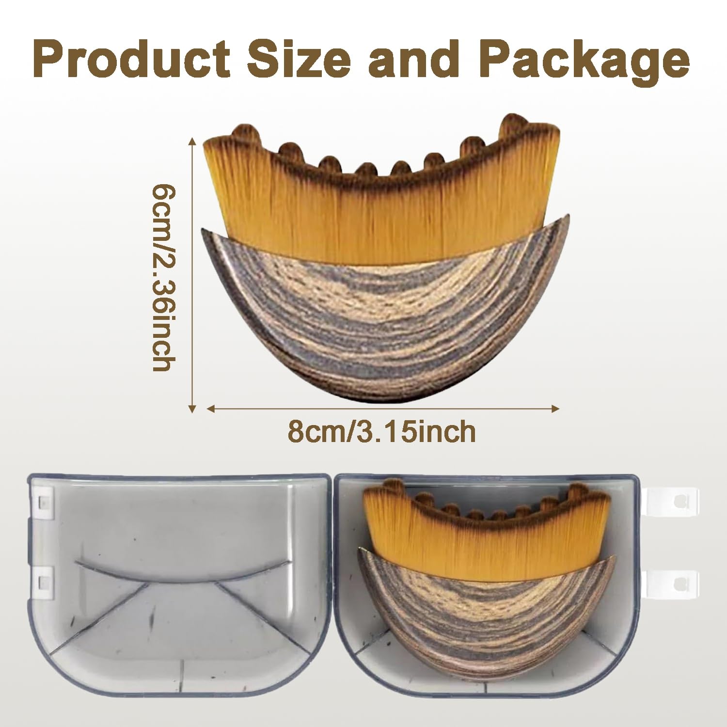 CESWEIAR Lymphatic Contour Face Brush packaging with storage shells included