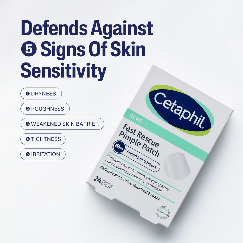 Parche Cetaphil resistente al agua para uso diurno.