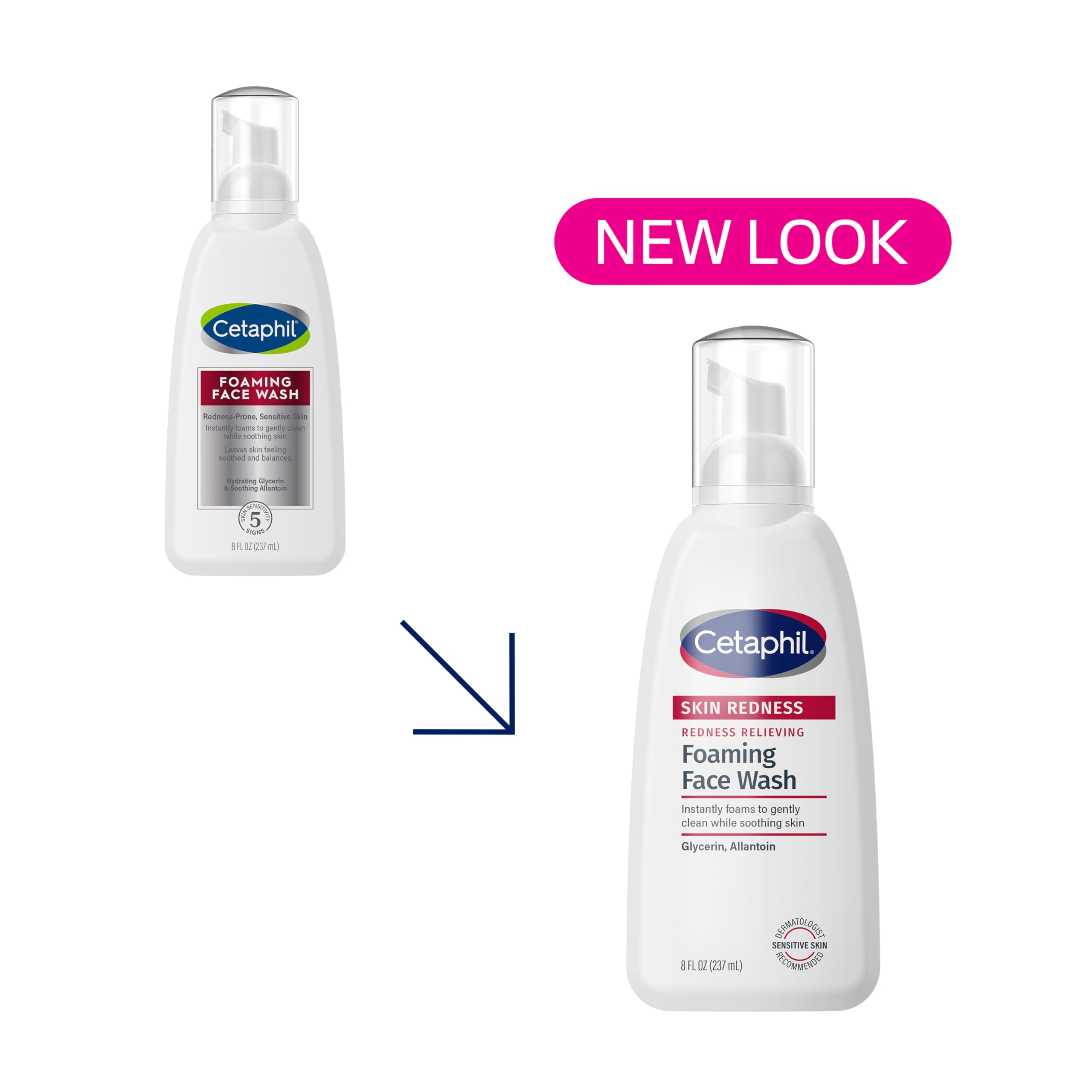Cetaphil: aplicación de espuma en rostro para limpieza diaria.