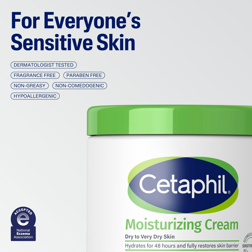 Cetaphil crema con aceite de almendras dulces y vitamina E.