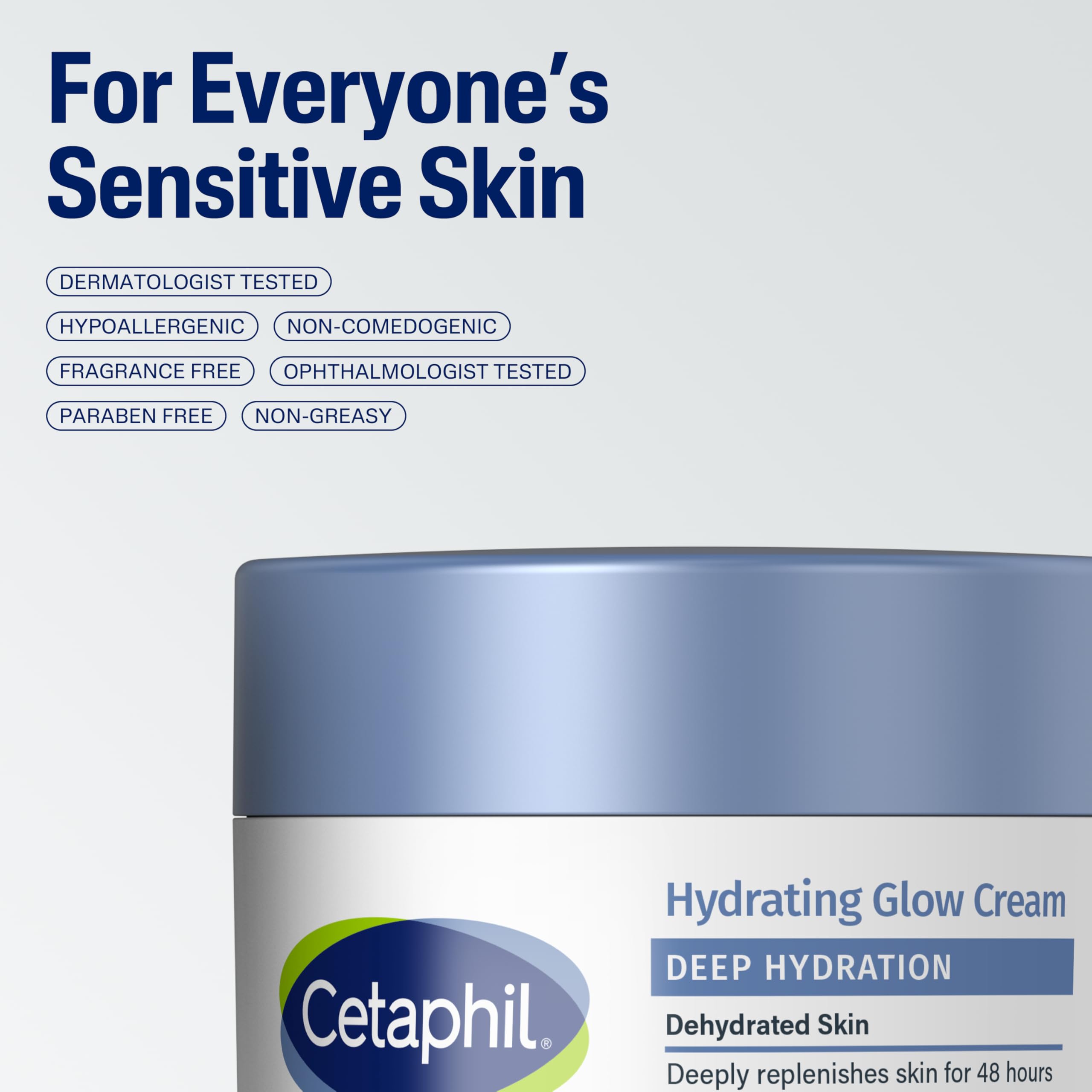 Cetaphil crema facial sin fragancia para piel sensible
