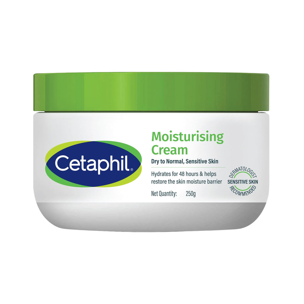Cetaphil crema hidratante para piel seca, botella de 8.8 oz, hidratación duradera.