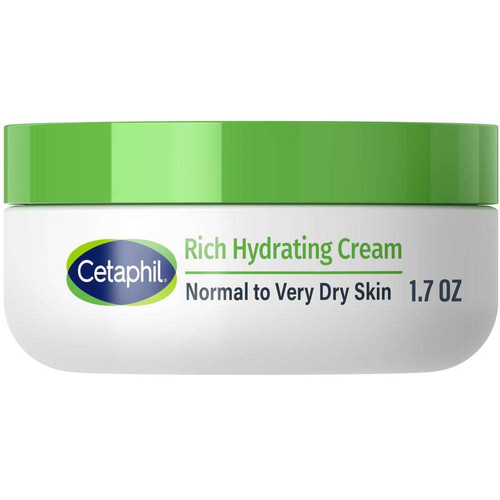 Cetaphil crema nocturna Rica en un frasco, hidratación duradera para piel seca