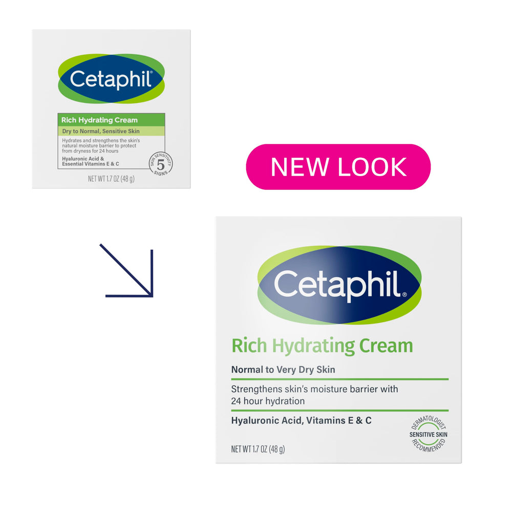 Textura cremosa de Cetaphil se absorbe rápido, sin grasa
