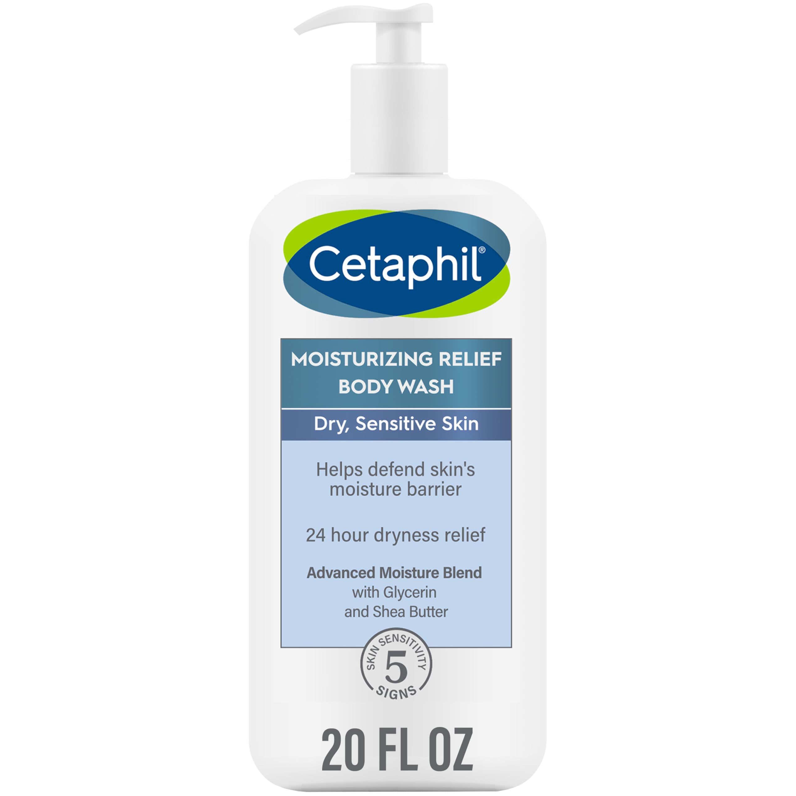 Cetaphil, botella de lavado, alivia la sequedad y suaviza la piel.