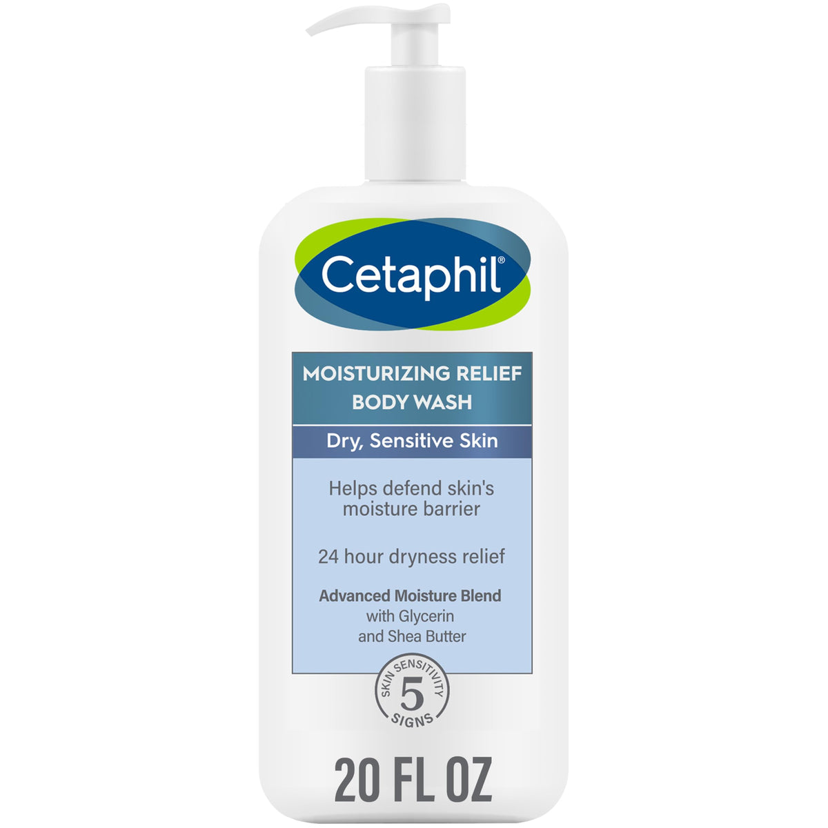 Cetaphil, botella de lavado, alivia la sequedad y suaviza la piel.