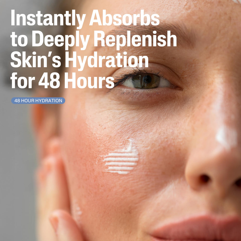 Aplicación en rostro con el serum Cetaphil para refuerzo de hidratación.