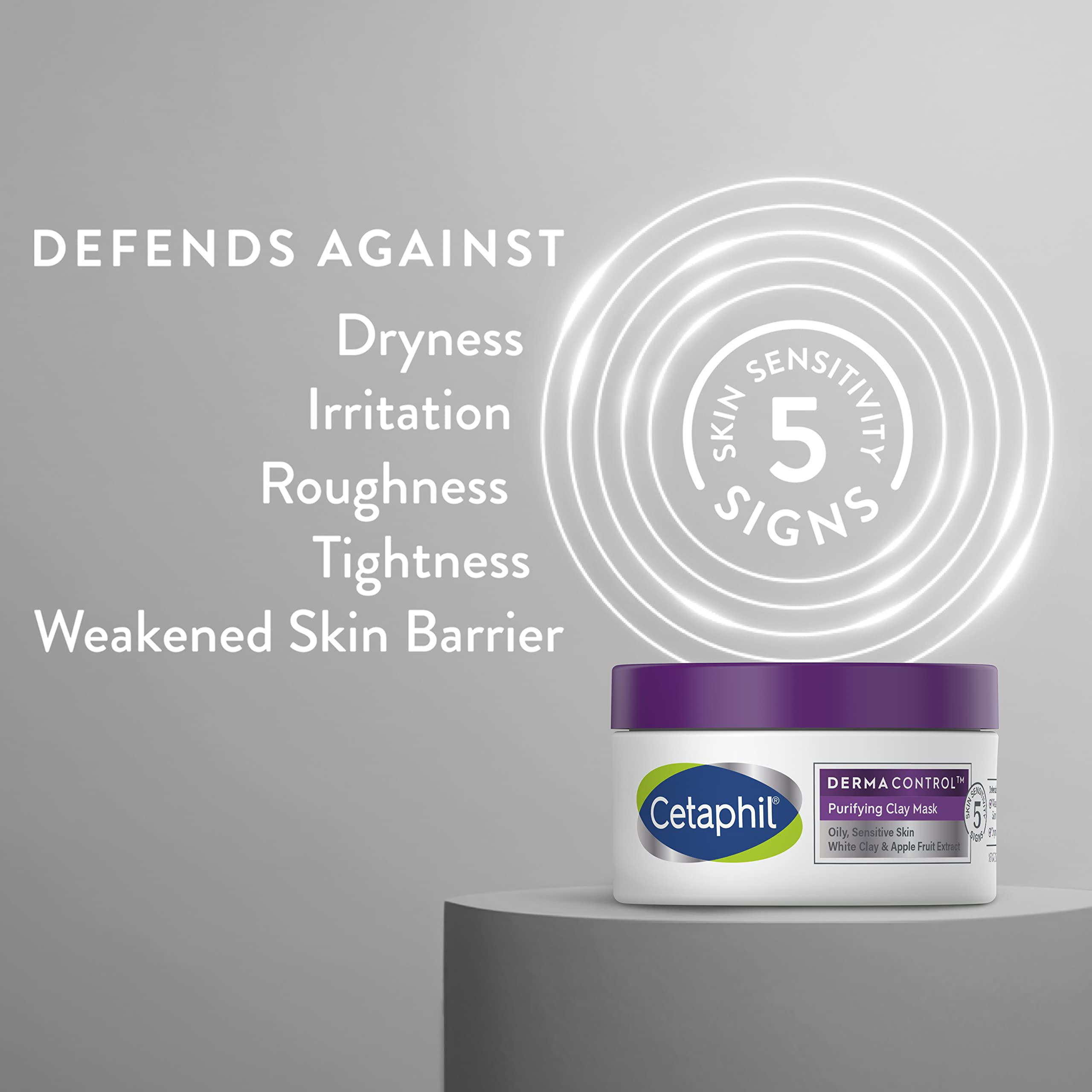 Cetaphil DermaControl con arcilla Bentonita absorbe exceso de grasa y minimiza poros.