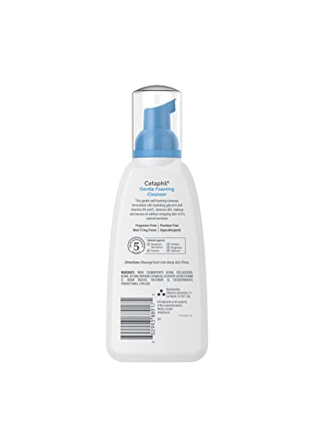 Cetaphil dispensador espumoso suave para uso diario.