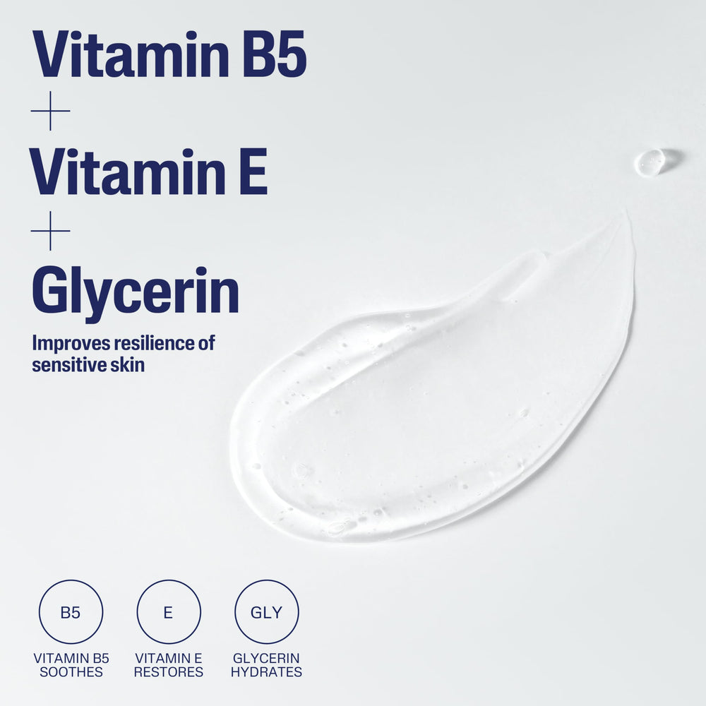 Close-up of label highlights hypoallergenic, dermatologist-tested formula