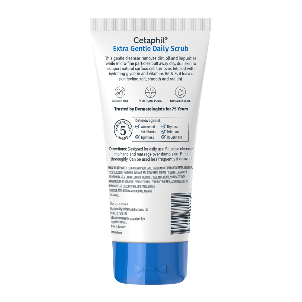 Cetaphil Exfoliating Face Wash lineup image emphasizes hydration