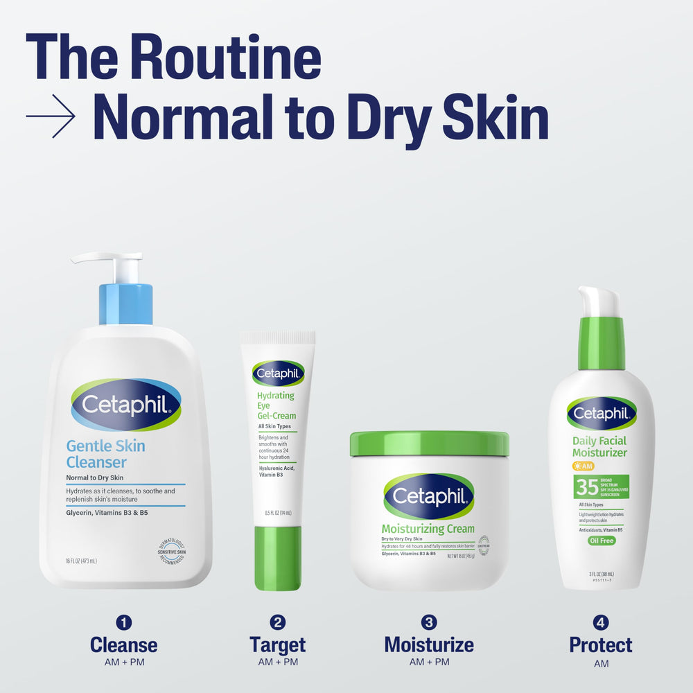 Cetaphil Face Wash fragrance-free label indicating gentle formulation.