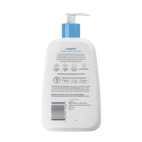 Cetaphil Face Wash after use, skin feeling soft and comfortable.